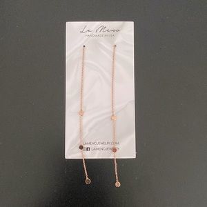 New La Mano Treasure Earrings in rose gold